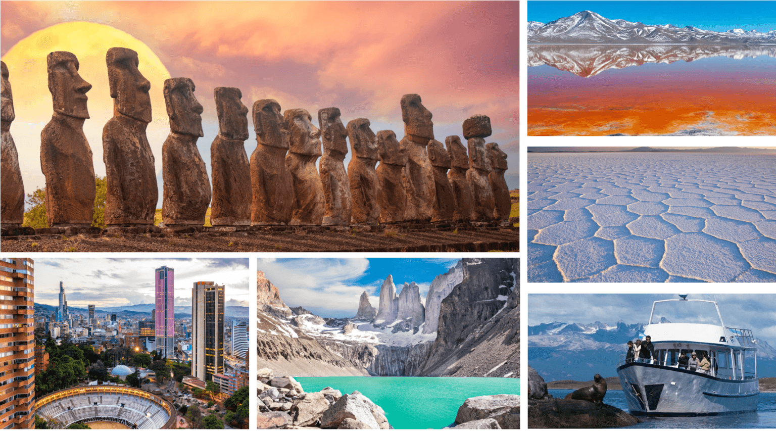 Bolivia si Chile (cu Insula Pastelui si Torres del Paine)