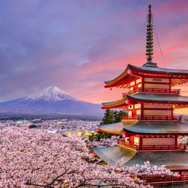Japonia in martie in stil V500